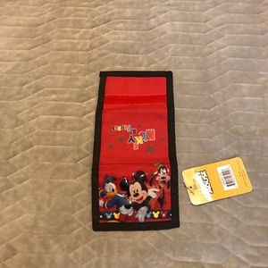 😄 3 for $9 😊 Disney Mickey Mouse red wallet